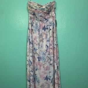 Plum pretty sugar maxi floral tube top dress